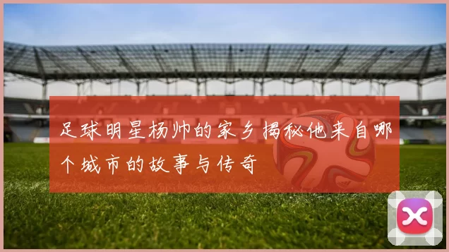 足球明星杨帅的家乡揭秘他来自哪个城市的故事与传奇